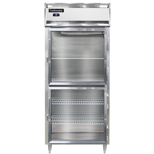Continental Refrigerator D1RXSNSAGDHD Designer Line Extra-Wide Reach-In Refrigerator 36-1/4 inch Stainless Steel