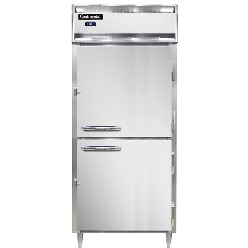 Continental Refrigerator D1RXSNSSHD Designer Line Extra-Wide Refrigerator 36-1/4 inch Stainless Steel Reach-In Unit