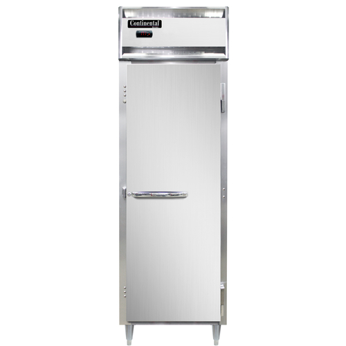 Continental Refrigerator DL1W Designer Line Heated Cabinet One Section Aluminum Exterior Stainless Steel Front
