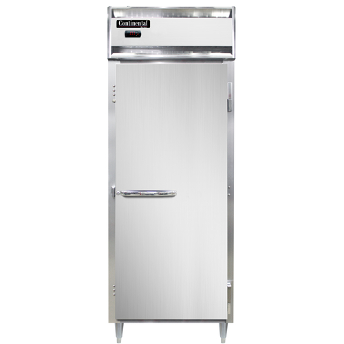 Continental Refrigerator DL1WE Designer Line Heated Cabinet Extra Wide Reach In One Section Stainless Steel Front