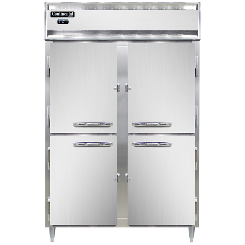 Continental Refrigerator D2FNSSHD Designer Line Freezer Two Section Stainless Steel Self Contained 1 HP NSF