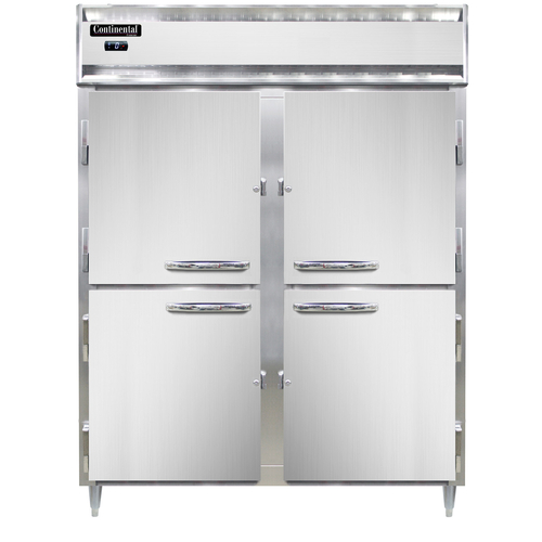Continental Refrigerator D2FENSSHD Designer Line Wide Freezer 57 inch Two Section Stainless Steel Self Contained