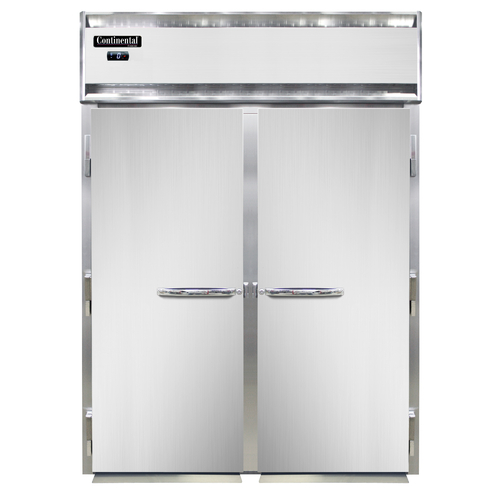 Continental Refrigerator D2FIN Designer Line Freezer Roll-In Two-Section Self-Contained Stainless Steel Cabinet