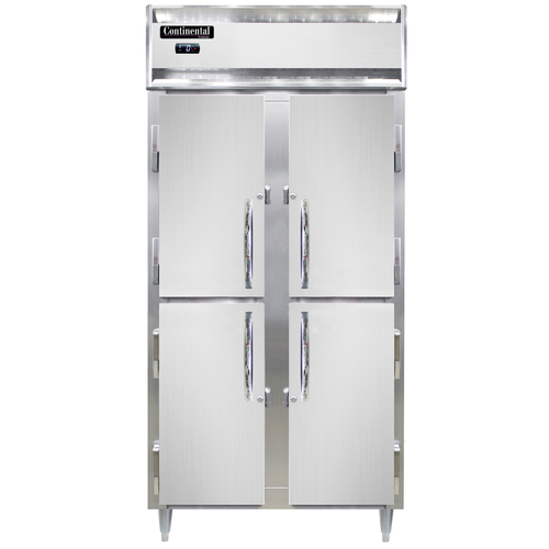 Continental Refrigerator D2FSENSAHD Designer Slim Line Freezer Two Section Stainless Steel 36-1/4 Inch Reach In