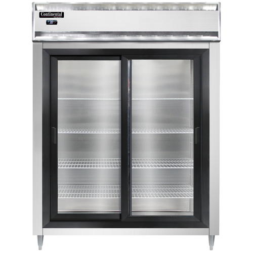 Continental Refrigerator D2RENSASGD Designer Line Wide Refrigerator 57 inch Two Section Stainless Steel