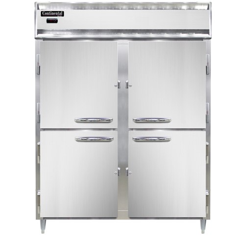 Continental Refrigerator DL2WE-SA-HD Designer Line Heated Cabinet Extra Wide Reach In Two Section 52 Cu Ft Capacity