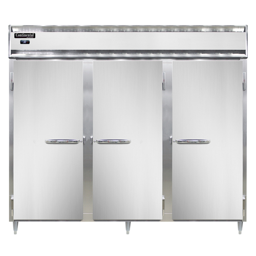 Continental Refrigerator D3RENSS Designer Line Wide Refrigerator 85-1/5 inch Three Section Stainless Steel