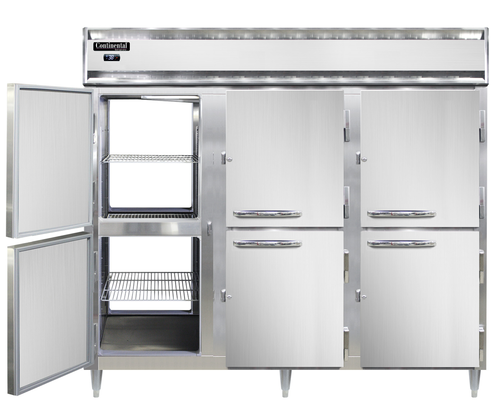 Continental Refrigerator D3RENSSPTHD Designer Line Wide Refrigerator 85-1/5 inch Three Section Stainless Steel