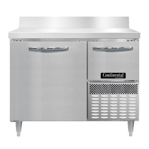 Continental Refrigerator DRA43NSSBS Designer Line Refrigerated Base Worktop Unit 43W Stainless Steel Energy Star