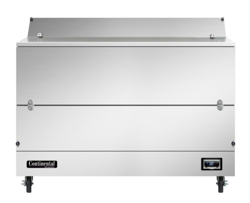 Continental Refrigerator MC5NSSD Milk Cooler 58 inch Dual Access Forced Air Cooling Stainless Steel Interior