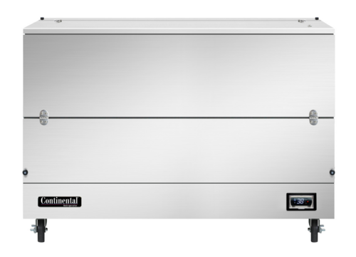 Continental Refrigerator MC5NSSSCW Milk Cooler 58 inch Cold Wall Cooling Stainless Steel Digital Control NSF Certified
