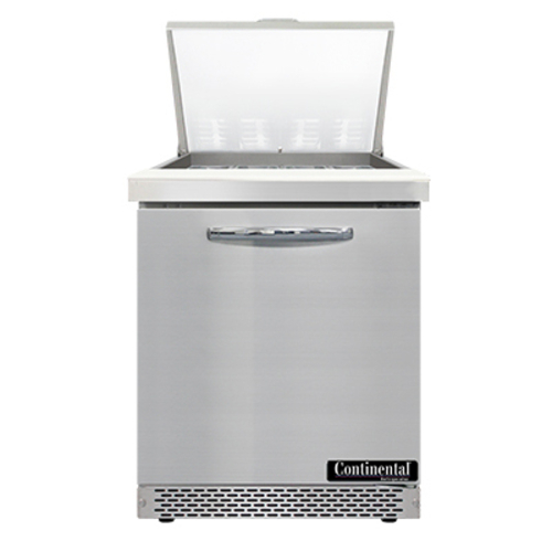 Continental Refrigerator SW27N12M-FB Mighty Top Sandwich Unit 27 inch 7.4 cu ft one section stainless steel