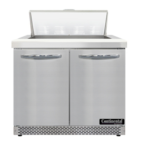 Continental Refrigerator SW36N8-FB Sandwich Unit Front Breather 36W 10.3 cu ft Capacity Stainless Steel Top