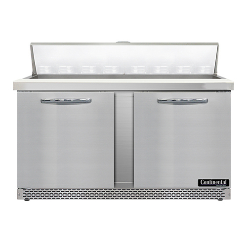 Continental Refrigerator SW60N16-FB Sandwich Unit Front Breather 60 inch 17 cu ft Capacity Stainless Steel