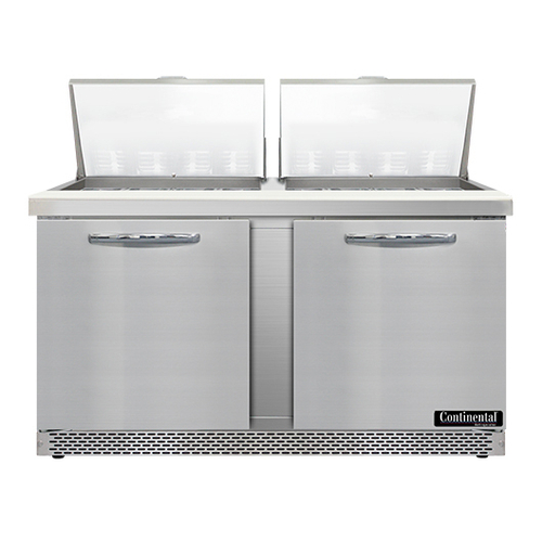 Continental Refrigerator SW60N24M-FB Mighty Top Sandwich Unit 60 inch 17 cu ft two section stainless steel