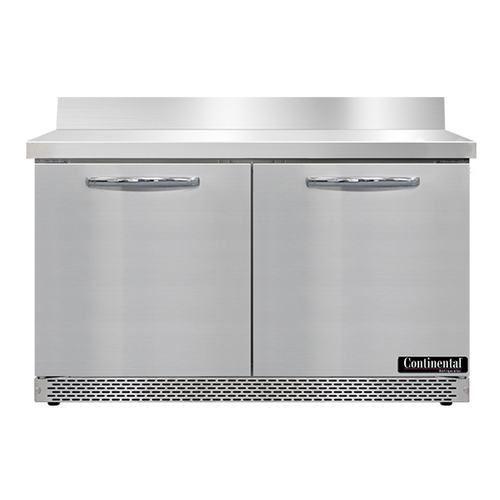 Continental Refrigerator SWF48NBS-FB Work Top Freezer Front Breather 48W 134 cu ft Capacity Stainless Steel