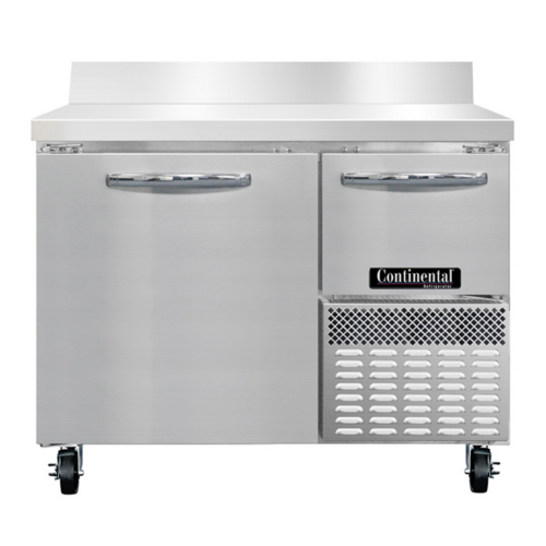Continental Refrigerator RA43SNBS Refrigerated Base Shallow Depth Worktop Unit 43W Stainless Steel Energy Star