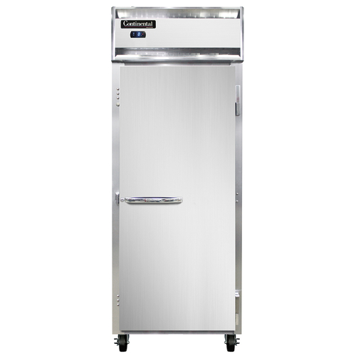 Continental Refrigerator 1FESNSA Extra-Wide Freezer Reach-In 28-1/2W One-Section Stainless Steel Self-Contained