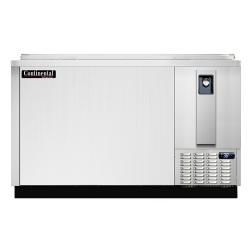 Continental Refrigerator BC64NSS Flat Top Bottle Cooler 64W Stainless Steel Top 25 Cases Capacity Self Contained