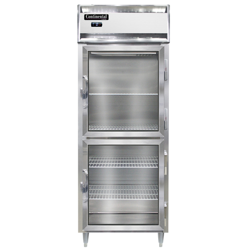 Continental Refrigerator D1FENSAGDHD Designer Line Wide Freezer One Section Stainless Steel 28-1/2 Inch Reach In