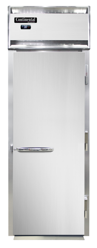 Continental Refrigerator D1FINSAE Designer Line Extra-High Freezer Roll-In One-Section Self-Contained Stainless Steel