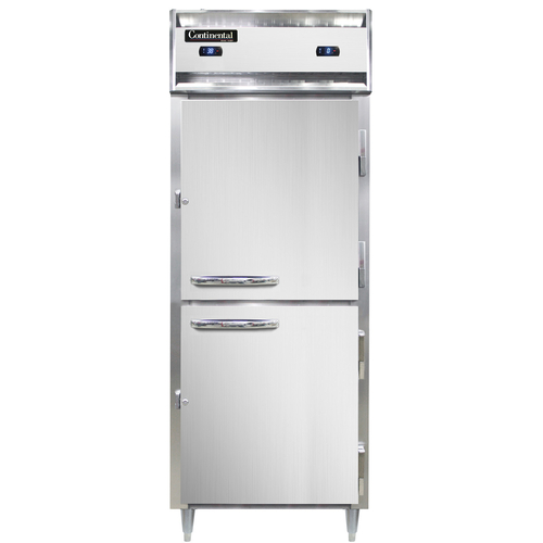 Continental Refrigerator D1RFESNSSHD Designer Line Refrigerator Freezer One Section Stainless Steel Shallow Depth Cabinet