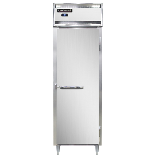 Continental Refrigerator D1RSN Designer Line Refrigerator One Section Self Contained Aluminum Stainless Steel