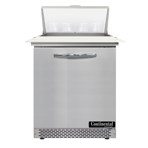 Continental Refrigerator D27N8C-FB Designer Line Sandwich Unit 27 inch Front Breather Stainless Steel 1 Section