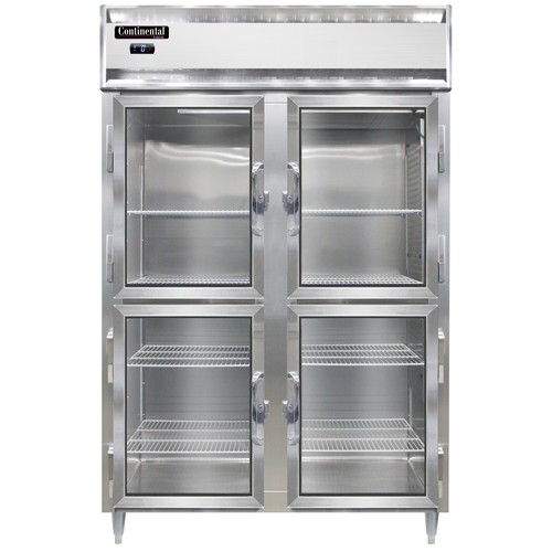 Continental Refrigerator D2FNGDHD Designer Line Freezer Two Section Self Contained Aluminum Stainless Steel Doors