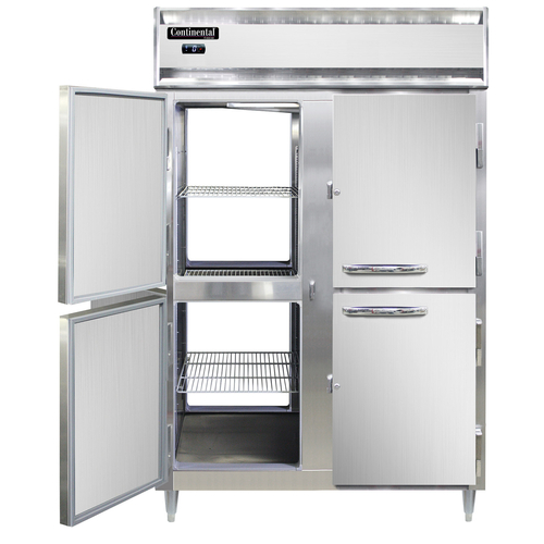 Continental Refrigerator D2FNSAPTHD Designer Line Freezer Pass-Thru Two-Section 50 Cu Ft Stainless Steel