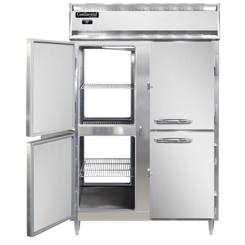 Continental Refrigerator D2RNPTHD Designer Line Refrigerator Pass-Thru Two Section Self-Contained Energy Star