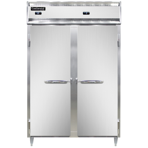 Continental Refrigerator D2RFN Designer Line Refrigerator Freezer Two Section Self Contained Aluminum Stainless Steel