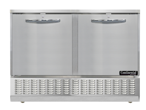 Continental Refrigerator UC48SN Undercounter Refrigerator 48 inch W 8.6 cu ft capacity stainless steel two section