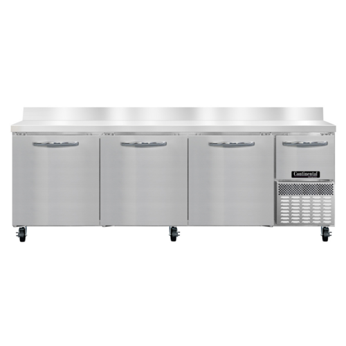 Continental Refrigerator RA93SNBS Refrigerated Base Shallow Depth Worktop Unit 93W Stainless Steel Energy Star