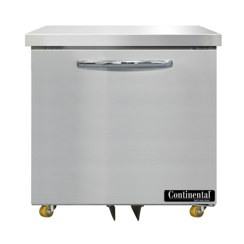 Continental Refrigerator D32N-U Designer Line Undercounter Refrigerator 32W Stainless Steel Energy Star