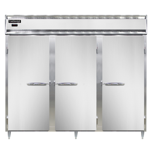 Continental Refrigerator DL3WE-SA Designer Line Heated Cabinet 75 cu ft Stainless Steel 3 Section 3 Shelves