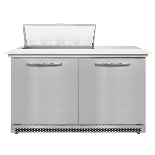 Continental Refrigerator D48N8C-FB Designer Line Sandwich Unit 48 inch Front Breather with Pans and Cutting Board
