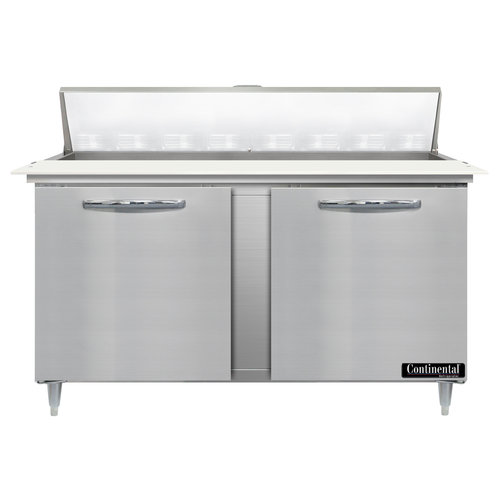 Continental Refrigerator D60N16C Designer Line Sandwich Unit 60 inch Two Section with Pans and Cutting Board