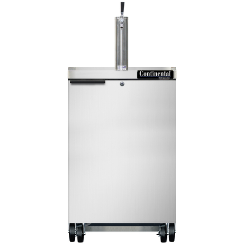 Continental Refrigerator KC24NSS Keg Cooler 24W 8 cu ft Stainless Steel Top 1 Door Lock Digital Display NSF