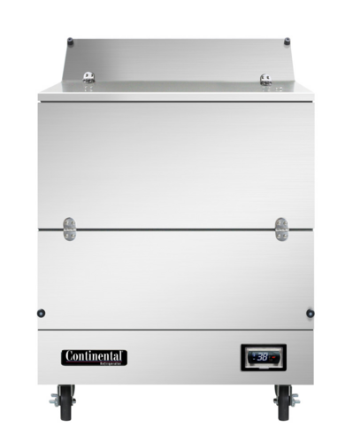 Continental Refrigerator MC3NSSS Milk Cooler 34 inch Single Access Forced Air Cooling Stainless Steel Interior