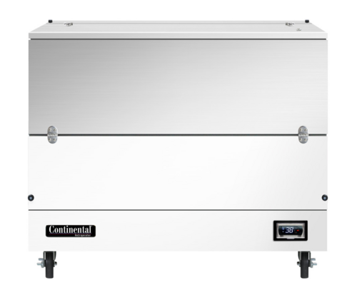 Continental Refrigerator MC4NSCW Milk Cooler 49 inch Single Access Cold Wall Cooling Stainless Steel Top