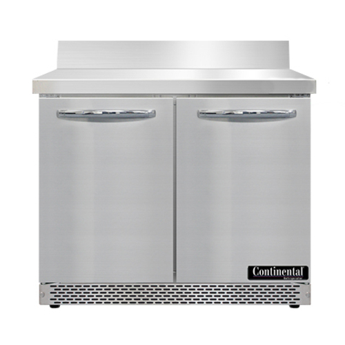 Continental Refrigerator SW36NBS-FB Work Top Refrigerator Front Breather 36W 10.3 cu ft Stainless Steel