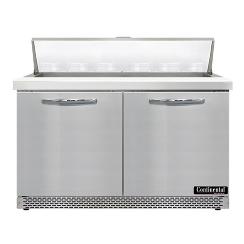 Continental Refrigerator SW48N12-FB Sandwich Unit Front Breather 48 inch 134 cu ft Capacity Stainless Steel