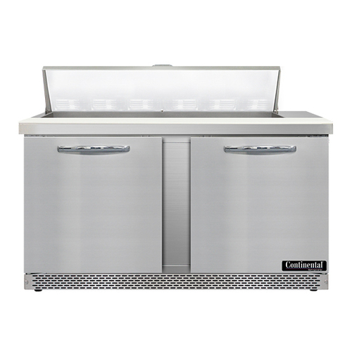 Continental Refrigerator SW60N12-FB Sandwich Unit Front Breather 60 inch 17 cu ft Capacity Stainless Steel