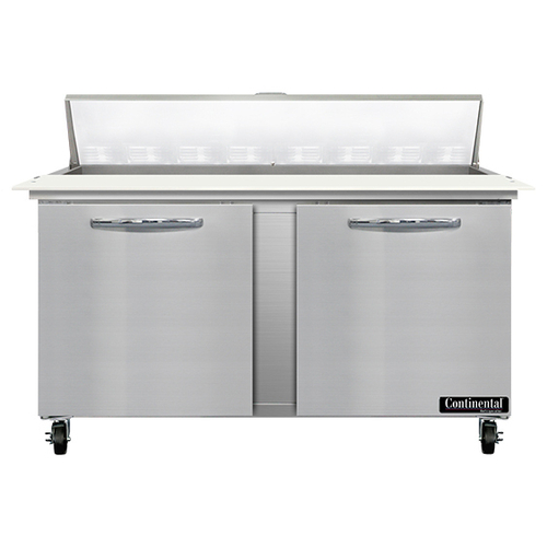 Continental Refrigerator SW60N16C Sandwich Unit 60W 17 cu ft capacity two-section with 16 pans and cutting board