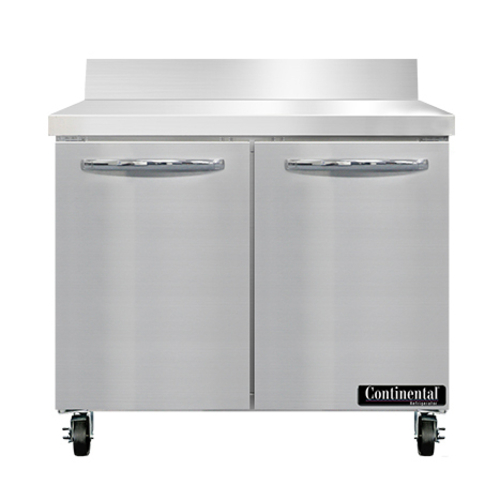 Continental Refrigerator SWF36NBS Work Top Freezer 36W 10.3 cu ft capacity stainless steel two-section design