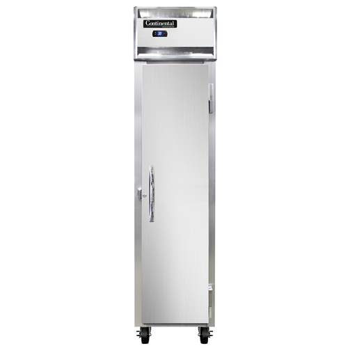 Continental Refrigerator 1RSESNSA Slim Line Refrigerator 17-3/4W One Section Self Contained Aluminum Stainless Steel
