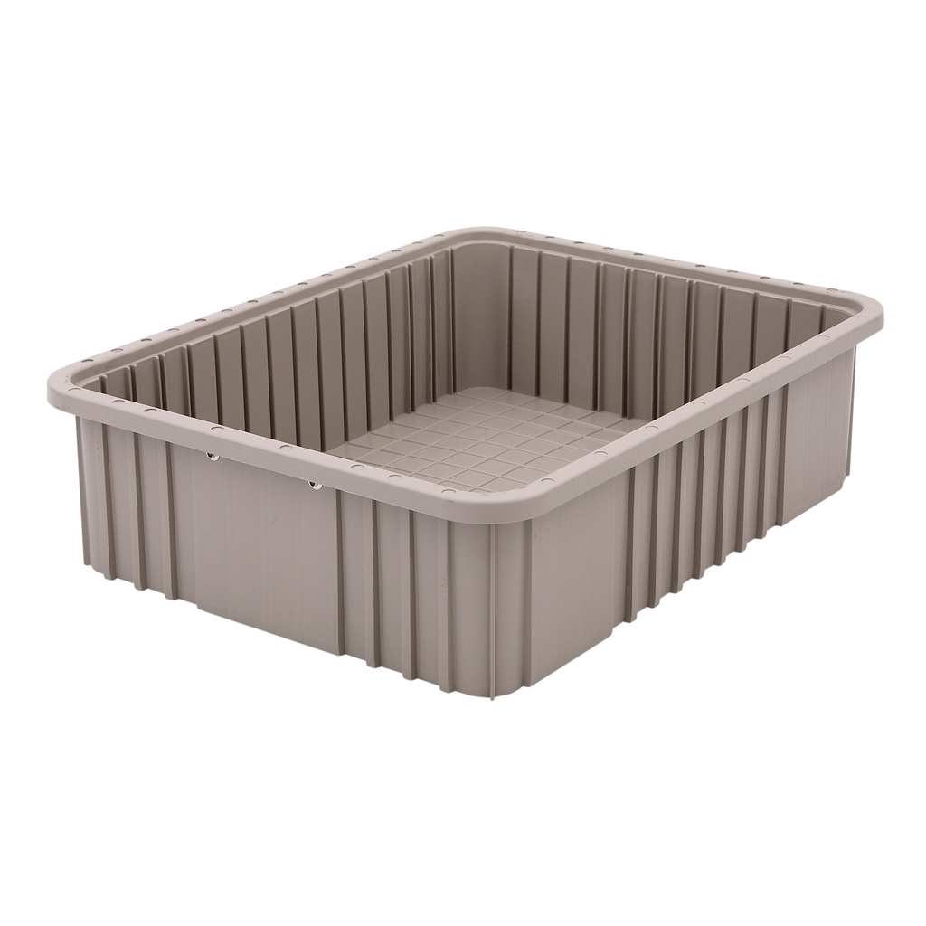 Metro TB93060NAT Polypropylene Tote, Natural Gray, 22.5" x 17.5" x 6"