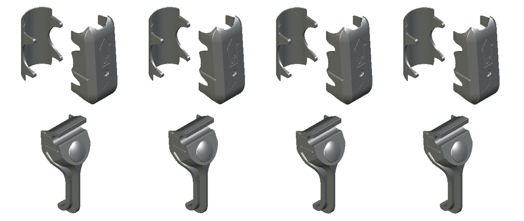 Metro SAKITA2 Replacement Kit for Super Adjustable Super Erecta Industrial Wire Shelving, Pack of 4