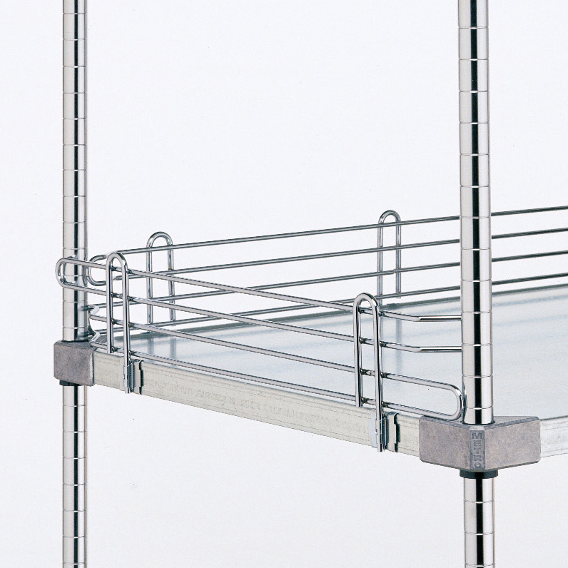 Metro L24WC Super Erecta 4" High Ledge for Solid Shelving, Chrome, 24"